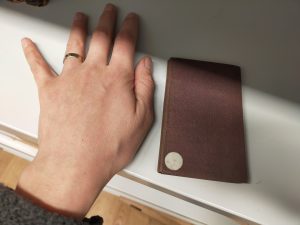 A tiny book -- James Upton, Ebenezer: a memorial of divine goodness … (London, 1834) (Cong. Lib. 4.1.28) -- about 15 cm by 10 cm in dimensions, with the author's hand for scale.